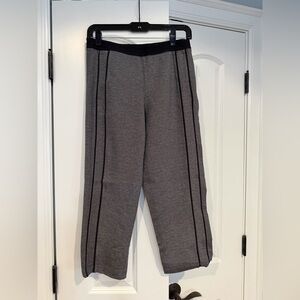 Lululemon Athletica Gray Track Pants with Black Stripes